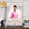 Congrats Carlos Alcaraz Champion Indian Wells 2023 Laver Cup Poster Canvas