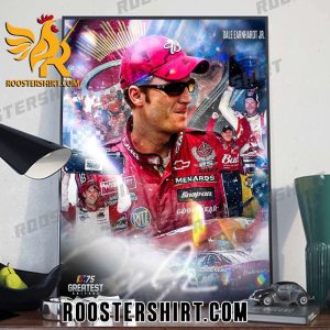 Congrats Dale Earnhardt Jr Champions Nascar 75 Poster Canvas