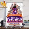 Congrats Hobart Statesmen National Champions Division III Mens Ice Hockey Poster Canvas
