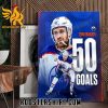 Congrats Leon Draisaitl 50 Goals NHL Poster Canvas