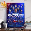 Congrats New York Rangers Stanley Cup Playoffs Clinched 2023 Poster Canvas