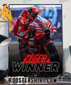 Congrats Pecco Bagnaia Winner Spanish GP Poster Canvas
