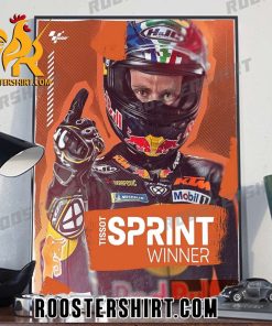 Congratulations Brad Binder Wins The Tissot Sprint In Jerez MotoGP 2023 Poster Canvas