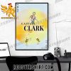 Congratulations Caitlin Clark Player In history 40 point triple double NCAA Poster Canvas