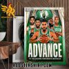 Congratulations Celtics Advance Eastern Conference Semifinals Poster Canvas