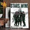 Congratulations Dallas Stars Wins Texas Hockey Poster Canvas