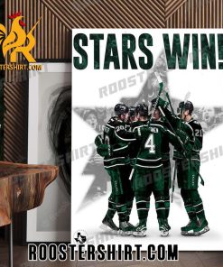 Congratulations Dallas Stars Wins Texas Hockey Poster Canvas