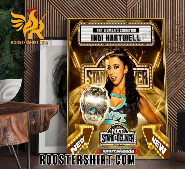 Congratulations Indi Hartwell Champs NXT Womens Champion WWE Poster Canvas