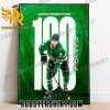 Congratulations Jason Robertson 100 Point Career NHL Poster Canvas