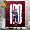 Congratulations Mikko Rantanen 100 Points Career High NHL Poster Canvas