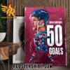 Congratulations Mikko Rantanen 50 Goals NHL Poster Canvas
