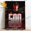 Congratulations Patrik Nemeth 500 Point Career Game Poster Canvas