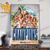 Congratulations Sandy Owls Champions C-USA 2023 Beach Volleyball Conference USA Poster Canvas