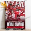 Congratulations Wisconsin Badgers NCAA Womens Hockey National Champions Poster Canvas