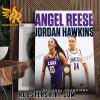 Cousins Angel Reese and Jordan Hawkins are BOTH national champions Poster Canvas