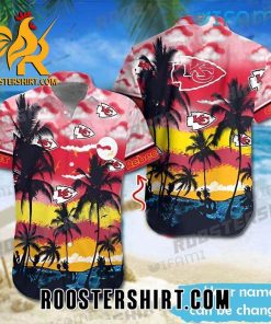 Custom Name Number Cloud Beach Coconut Kansas City Chiefs Hawaiian Shirt