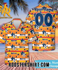 Custom Name Number Houston Astros Hawaiian Shirt Gift For Best Firends