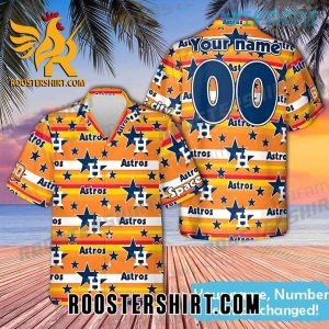 Custom Name Number Houston Astros Hawaiian Shirt Gift For Best Firends