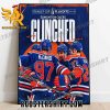 Edmonton Oilers Clinched Stanley Cup Playoffs 2023 NHL Poster Canvas