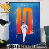 First To 10 Hr Pete Alonso New York Mets MLB Poster Canvas