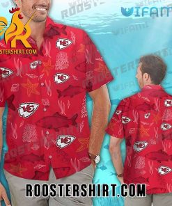 Fish Starfish Coral Kansas City Chiefs Hawaiian Shirt And Shorts