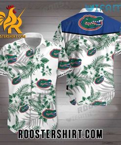 Florida Gators Hawaiian Shirt Hibiscus Tropcial Leaf Gift For Gators Fans