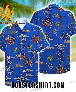 Florida Gators Hawaiian Shirt Hibiscus Tropical Leaves Gift For Gators Fans