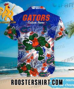 Florida Gators Hawaiian Shirt Mascot Colorful Tropical Flower Custom Gift For Gators Fans