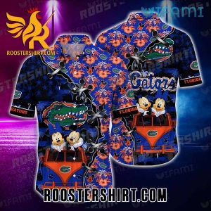 Florida Gators Hawaiian Shirt Mickey Minnie Car Gift For Gators Fans