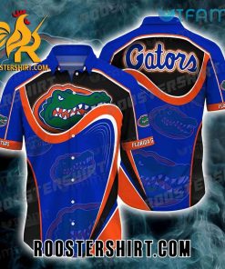 Florida Gators Hawaiian Shirt Orange Blue Black Gift For Gators Fans