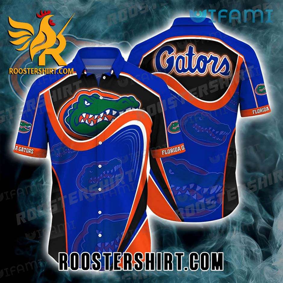 Florida Gators Hawaiian Shirt Orange Blue Black Gift For Gators Fans