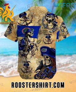 Florida Gators Hawaiian Shirt Pirate Skeleton Unique Gift For Gators Fans