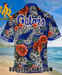 Florida Gators Hawaiian Shirt Roses Leopard Gift For Gators Fans
