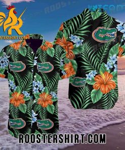 Florida Gators Hawaiian Shirt Shirt Flower Palm Leaf Gift For Gators Fans