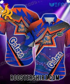 Florida Gators Hawaiian Shirt Star Dot Pattern Gift For Gators Fans