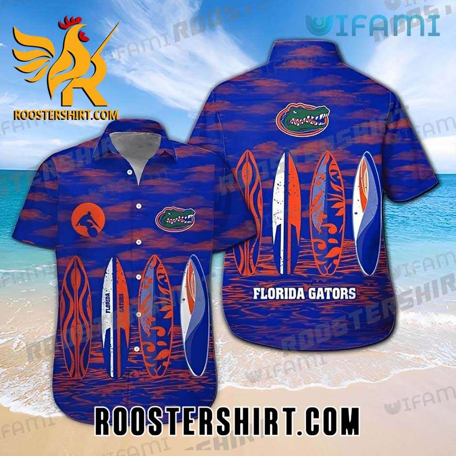 Florida Gators Hawaiian Shirt Surfboard Beach Gift For Gators Fans