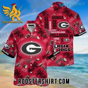 Georgia Bulldogs Hawaiian Shirt Coconut Tree Gift For Georgia Fans