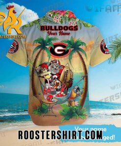 Georgia Bulldogs Hawaiian Shirt Mascot Custom Name Gift For Georgia Fans