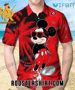 Georgia Bulldogs Hawaiian Shirt Mickey Sunglasses Gift For Georgia Fans