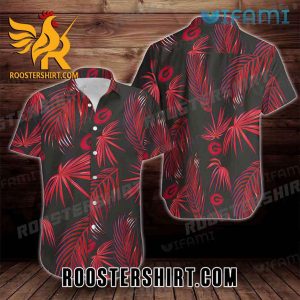 Georgia Bulldogs Hawaiian Shirt Palm Leaves Gift For Georgia Fans