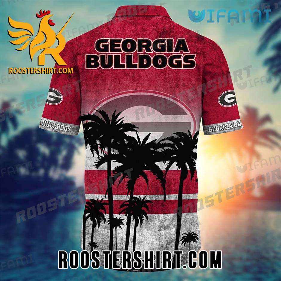 Georgia Bulldogs Hawaiian Shirt Palm Tree Gift For Georgia Fans