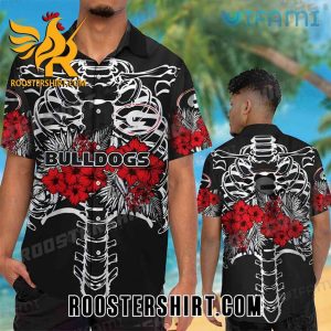 Georgia Bulldogs Hawaiian Shirt Skeleton Gift For Georgia Fans