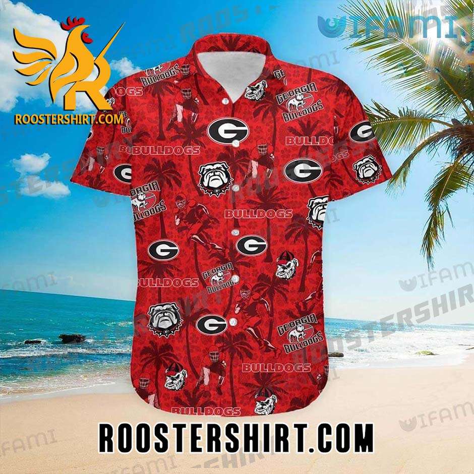 Georgia Bulldogs Hawaiian Shirt Tropical Coconut Gift For Georgia Fans