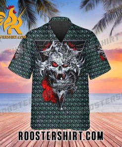 Ghost Skull Hawaiian Shirt And Shorts For Horror Fans
