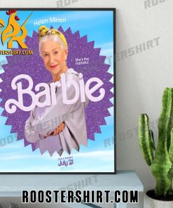 Helen Mirren She The Narrator Barbie Movie Poster Canvas