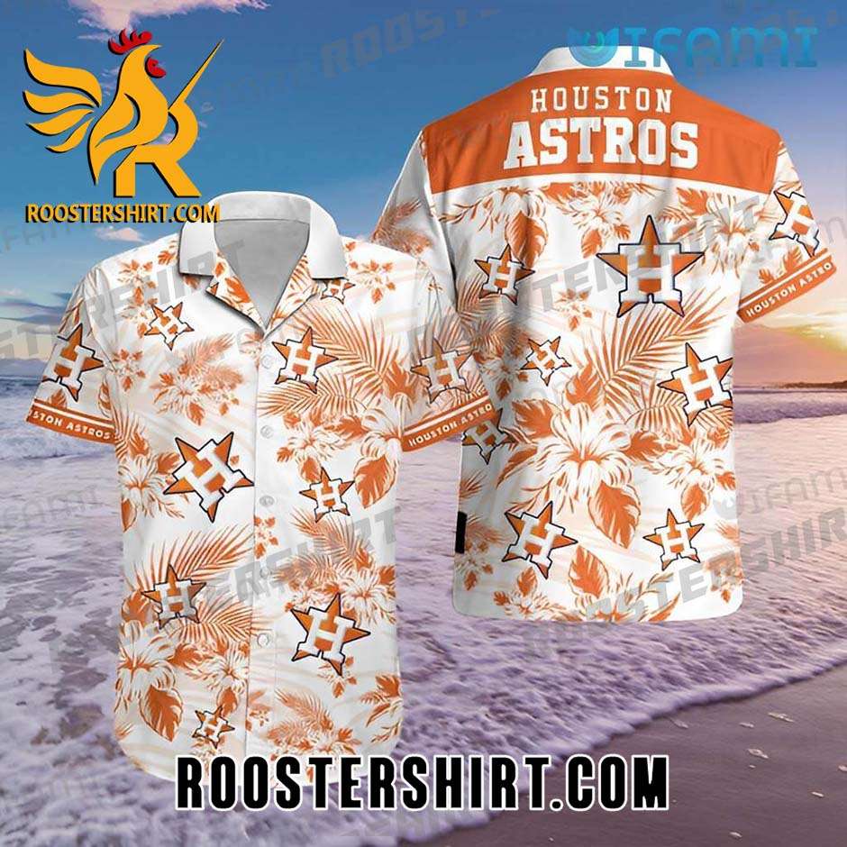 Hibiscus Palm Leaves Houston Astros Hawaiian Shirt New Design