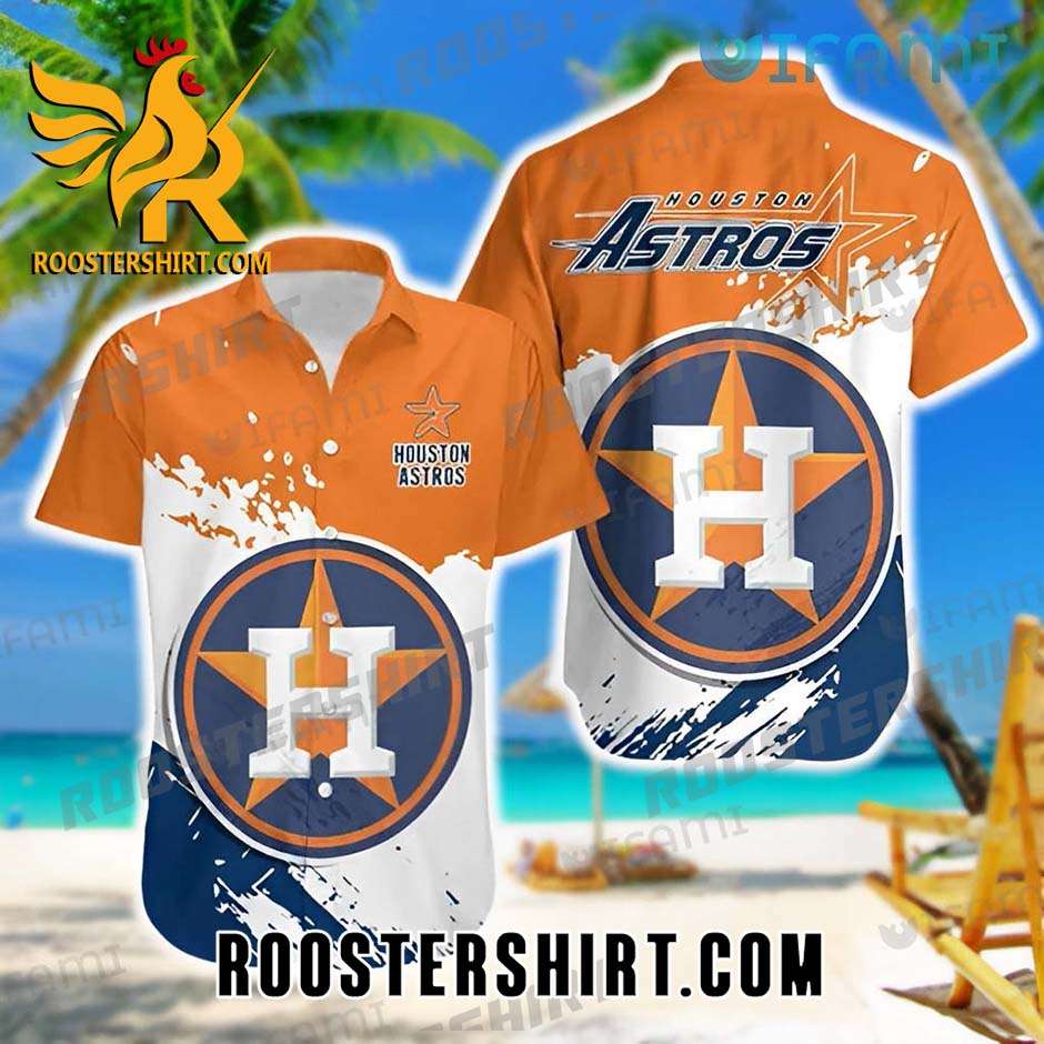 Houston Astros Hawaiian Shirt Big Logo Astros Official