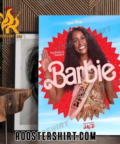 Issa Rae This Barbie Is President Barbie Movie Poster Canvas