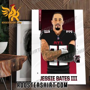 Jessie Bates III Atlanta Falcons NFL 2023 Poster Canvas