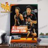 Jordan Miller And Isaiah Wong And Nijel Pack Miami Hurricanes Champions NCAA Tournament All Midwest Region Team Poster Canvas